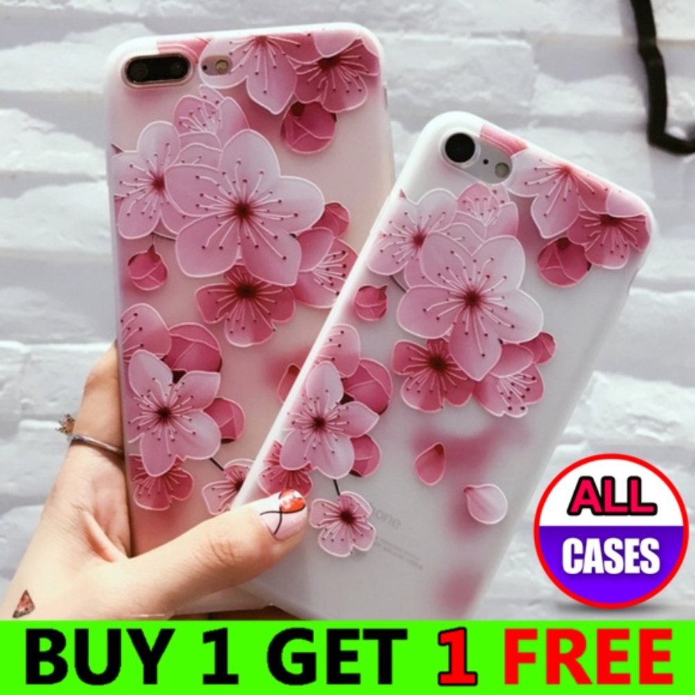 NEW iPhone 11/Pro/Max/XR/XS/X/7/8/Plus Flower Case - Picture 2 of 7